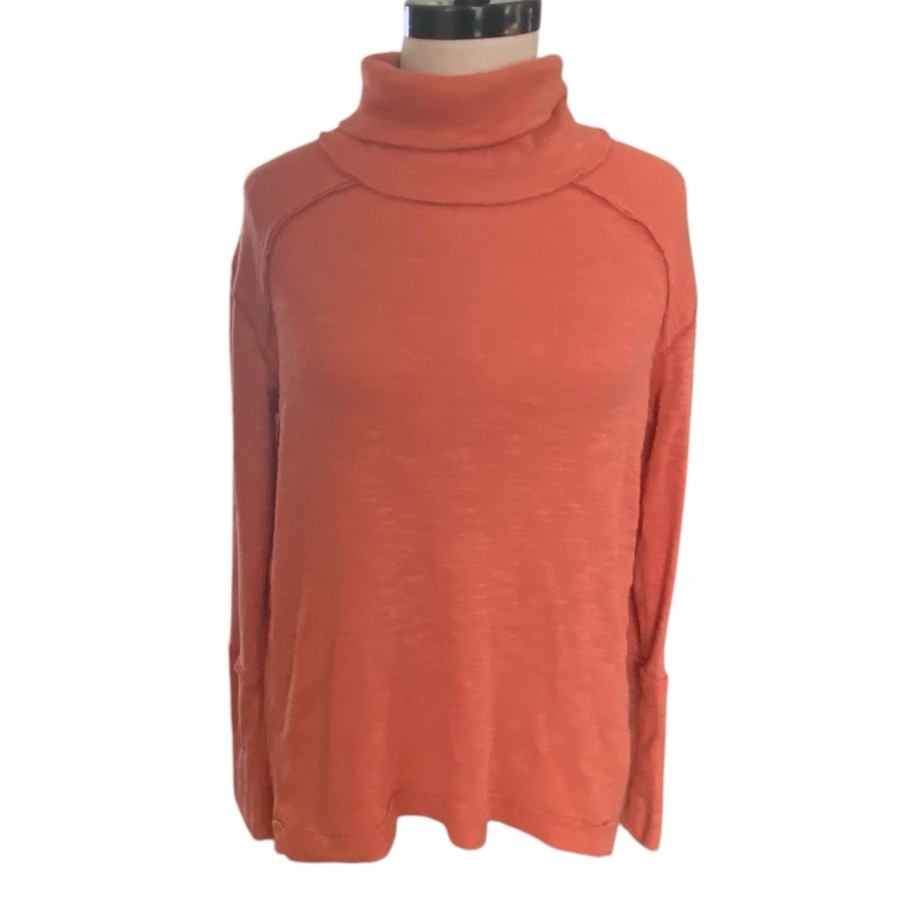 We the Free pumpkin color sweater with open back. Sz Med